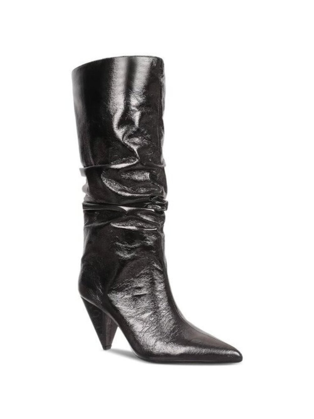 INC International Concepts Womens Diiannaa Slouch Boots 7.5 Pewter MSRP $129